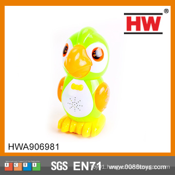 Good quality BO flash parrot animal toy